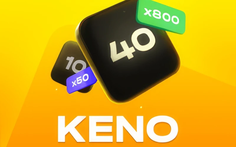 Keno es un juego de baja volatilidad disponible en el casino oficial 1Win.